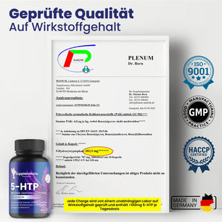 5-HTP mit Wirkstoffzertifikat