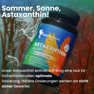 Astaxanthin Extrakt unter Wasser