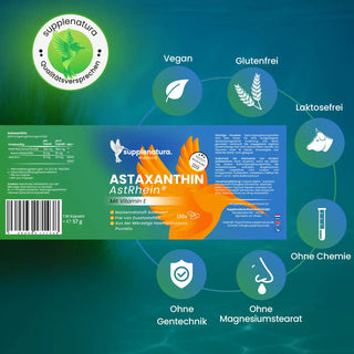 Astaxanthin Etikett