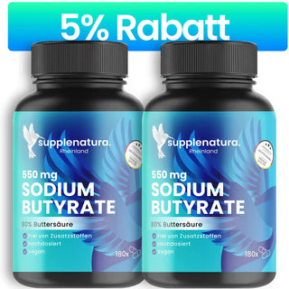 Sodium Butyrate (Natrium) - 550mg - 180 Kapseln