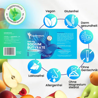 Etikett und Inhaltsstoffe von Natriumbutyrate
