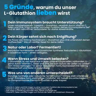 L-Glutathion reduziert - hochdosierte Kapseln