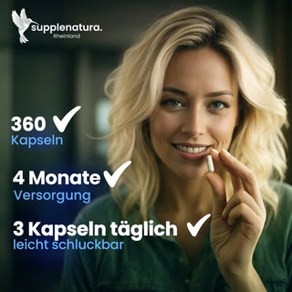 Magnesium Bisglycinat Kapseln - 360 Stück Hochdosiert