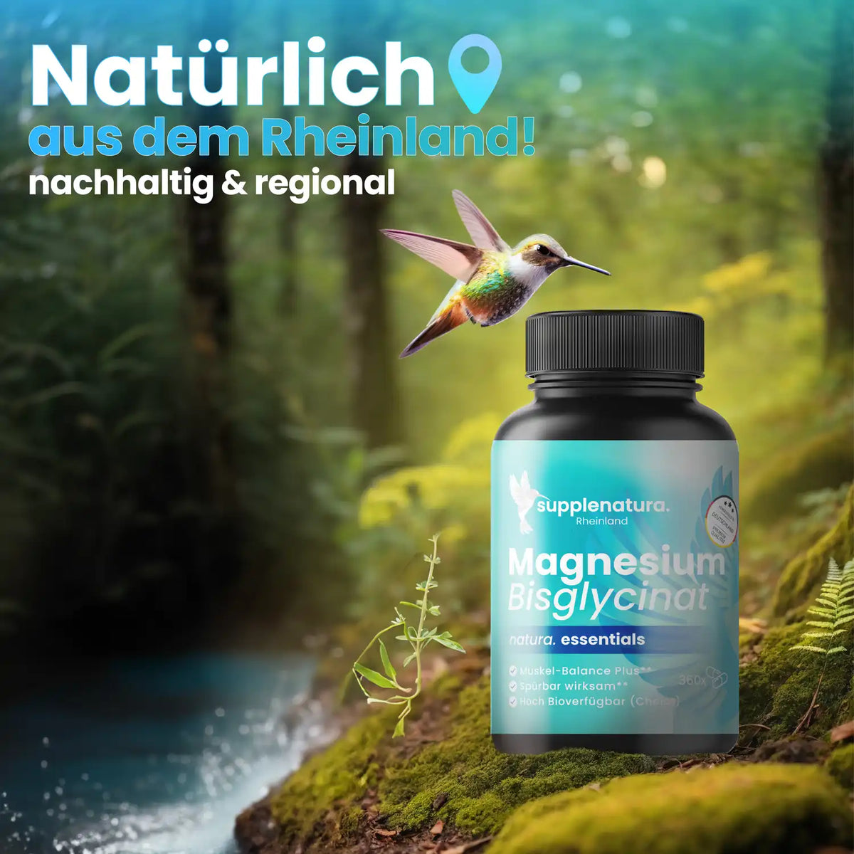 Supplenatura Magnesium Bisglycinat 360 Kapseln - 33 % günstiger mit Code