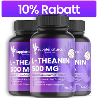 L-Theanin Kapseln - 500mg - Natürlich aus Grüntee