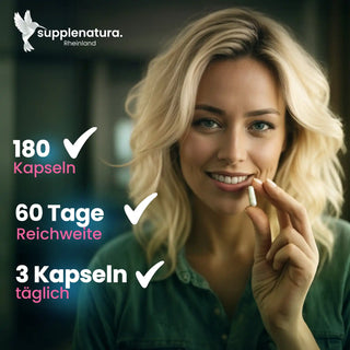 Myo-Inositol Kapseln - 40:1 mit D-Chiro-Inositol, Folsäure, B6 & Chrom