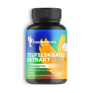 Teufelskralle Extrakt - 240 Kapseln | Mit 2.7% Harpagoside