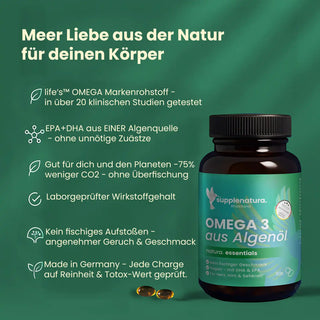 Omega 3 Algenöl - Softgel Kapseln - life's™ OMEGA