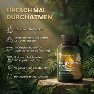 Lungenkraut - 400mg Kapseln - hochdosierter Extrakt